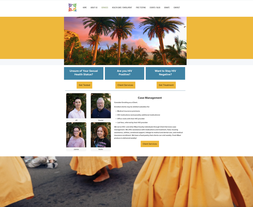 Maui Aids Foundation home page